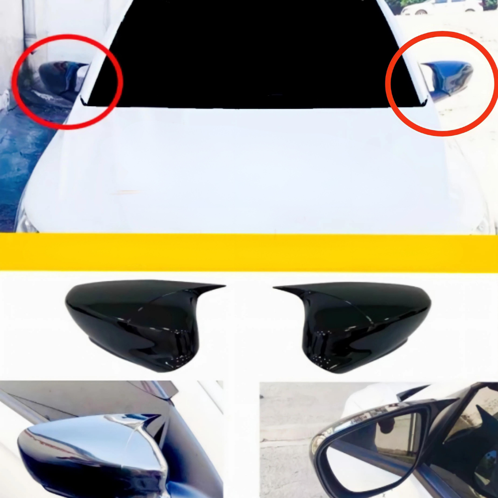 For Peugeot 301 2012 -2023 Bat Style Mirror Cover Car Accessories Rearview Mirror Cover 2 Pieces Cover Shields Tuning