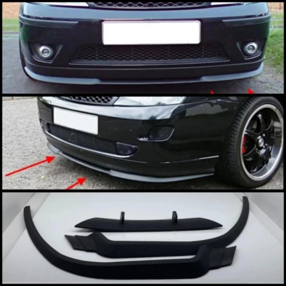 For Ford Focus MK 1 ST Cupra R Front Spoiler Front Bumber Lip Spoiler Lip Universal 3 PCS Bodykit Spor Accessory Tuning Exterior Parts