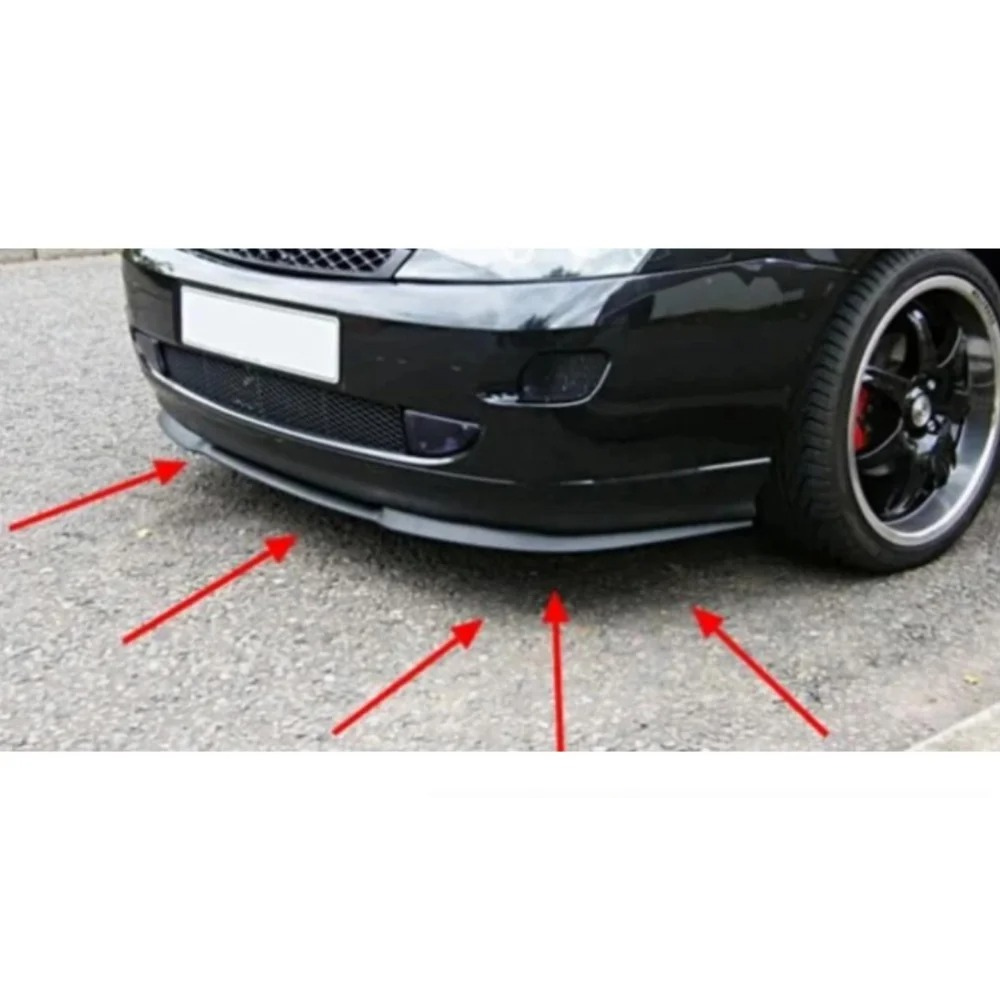 For Ford Focus MK 1 ST Cupra R Front Spoiler Front Bumber Lip Spoiler Lip Universal 3 PCS Bodykit Spor Accessory Tuning Exterior Parts