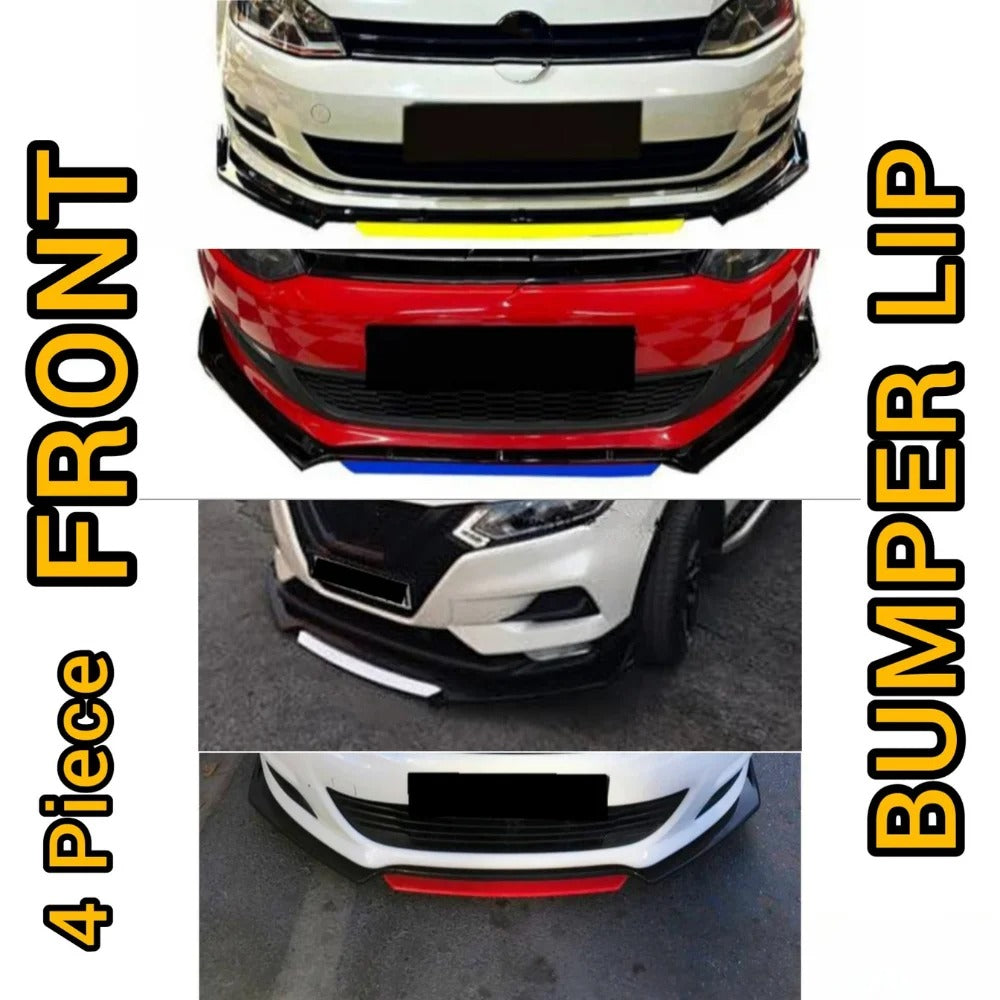 4 Piece Front Bumper Lip For Renault Clio 4 Car Accessories 5 Color Options Body Kit Splitter Modified Exterior Parts Tuning