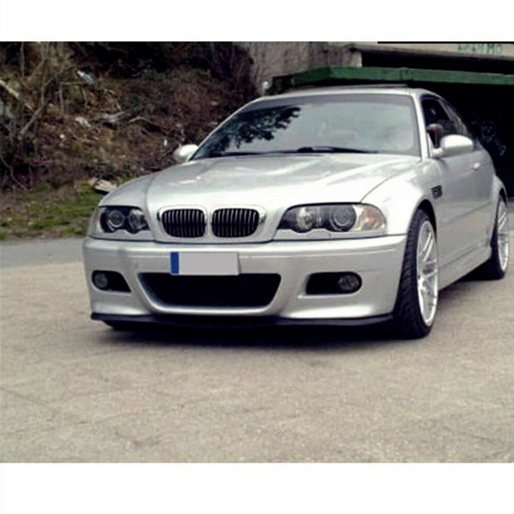 For BMW 3 Series E46 M M3 Cupra R Front Spoiler Front Bumber Lip Spoiler Lip Universal 3 PCS Bodykit Spor Accessory Tuning Exterior Parts
