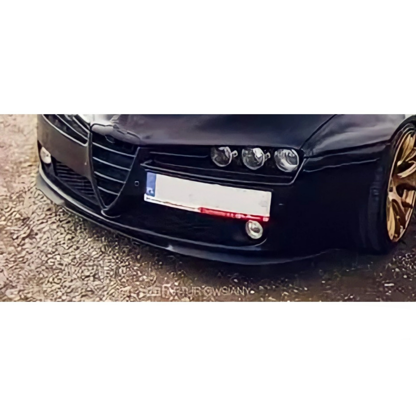 For Alfa Romeo 159 Cupra R Front Spoiler Front Bumber Lip Spoiler Lip Universal 3 PCS Bodykit Spor Accessory Tuning Exterior Parts