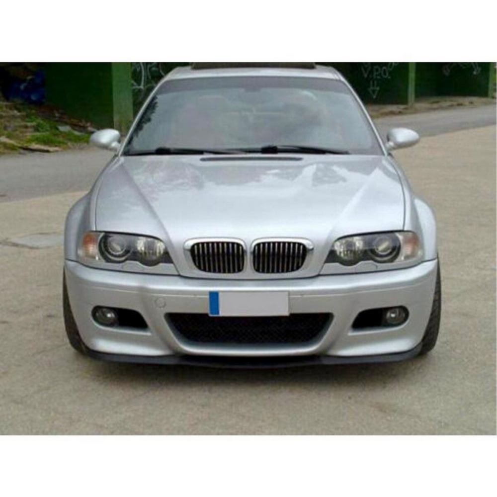 For BMW 3 Series E46 M M3 Cupra R Front Spoiler Front Bumber Lip Spoiler Lip Universal 3 PCS Bodykit Spor Accessory Tuning Exterior Parts