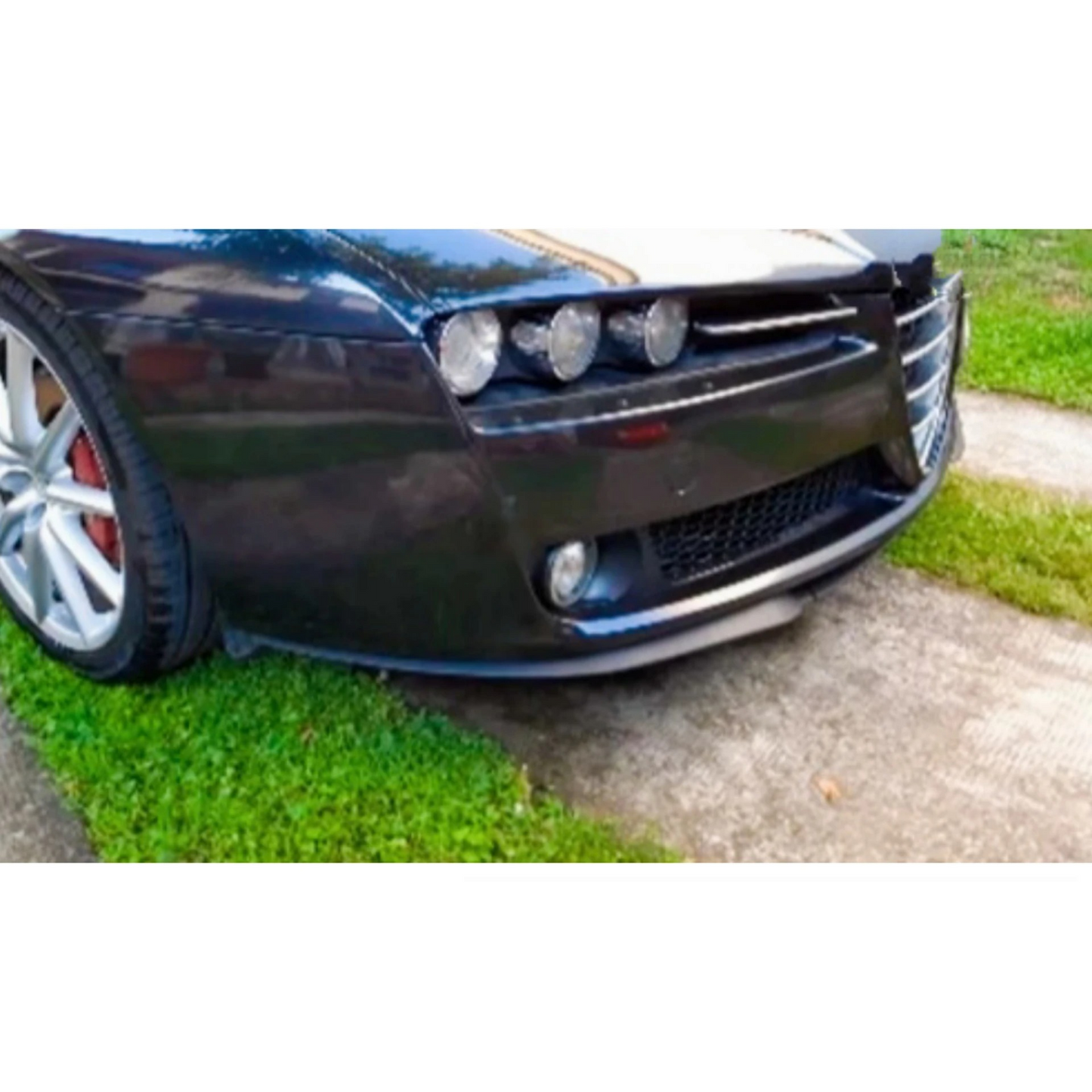 For Alfa Romeo 159 Cupra R Front Spoiler Front Bumber Lip Spoiler Lip Universal 3 PCS Bodykit Spor Accessory Tuning Exterior Parts