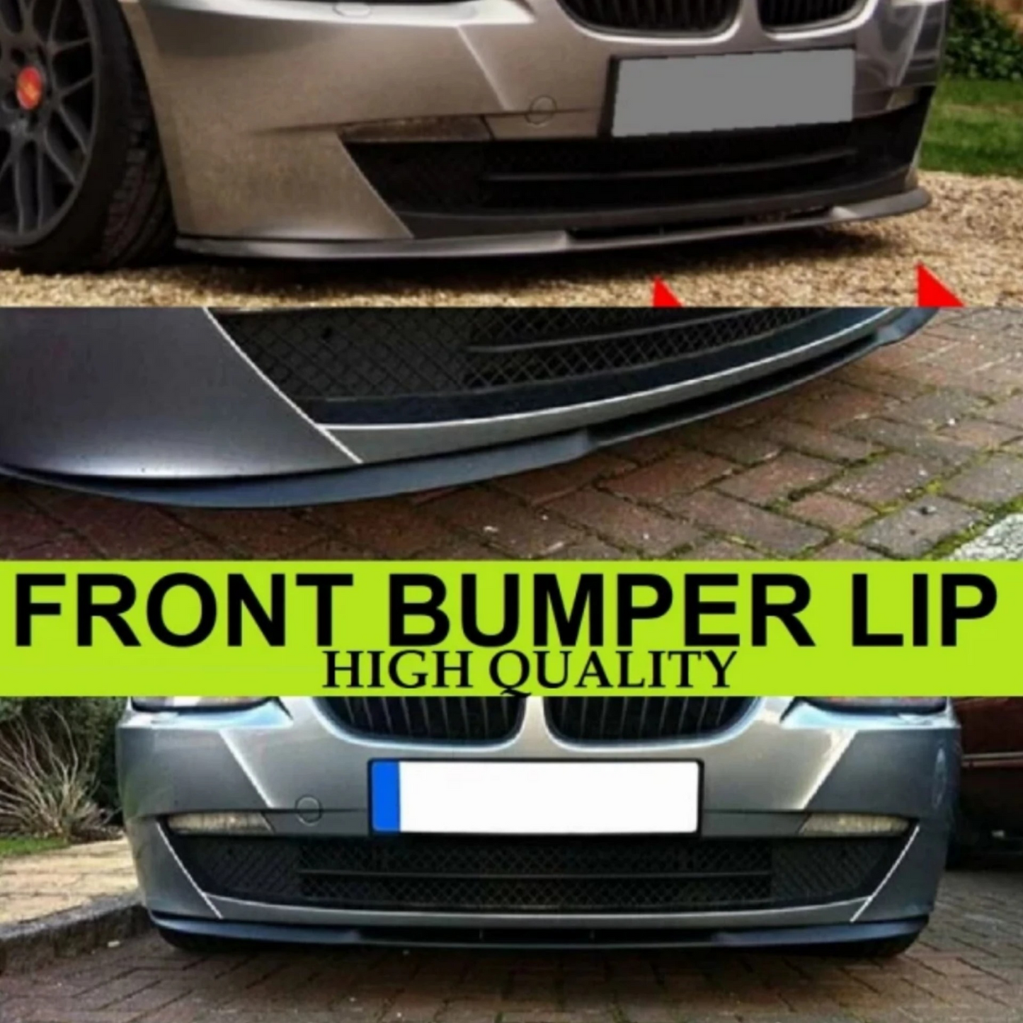 For BMW 3 Series E46 M M3 Cupra R Front Spoiler Front Bumber Lip Spoiler Lip Universal 3 PCS Bodykit Spor Accessory Tuning Exterior Parts