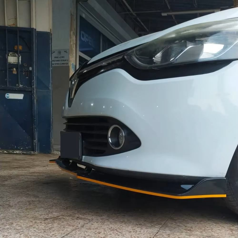 3 Pcs Front Bumper Lip For Renault Clio 4 2011-2019 Body Kit Car Accessories Spoiler Splitter Diffuser Flap Sport Exterior Parts
