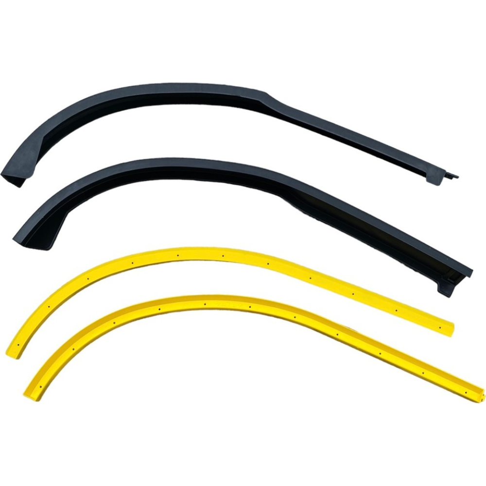 For Vw Polo Mk5 6R-6C 09-17 2 Pcs Front Bumper Lip Body Kit Spoiler Splitter Diffuser Quality ABS Plastic Professional Tuning Parts