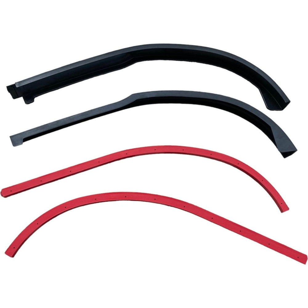 For Vw Polo Mk5 6R-6C 09-17 2 Pcs Front Bumper Lip Body Kit Spoiler Splitter Diffuser Quality ABS Plastic Professional Tuning Parts